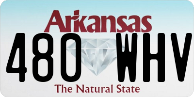AR license plate 480WHV