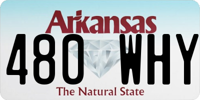 AR license plate 480WHY