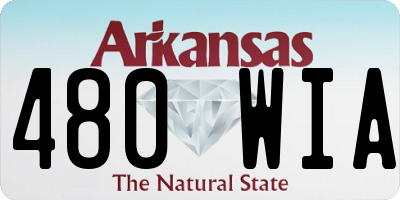 AR license plate 480WIA