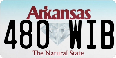 AR license plate 480WIB