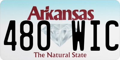 AR license plate 480WIC