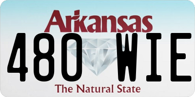AR license plate 480WIE