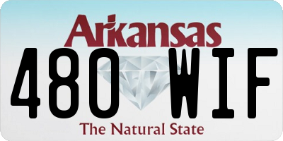 AR license plate 480WIF