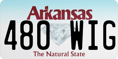 AR license plate 480WIG