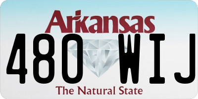 AR license plate 480WIJ