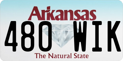 AR license plate 480WIK