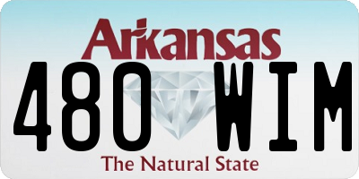 AR license plate 480WIM
