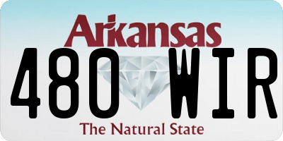 AR license plate 480WIR