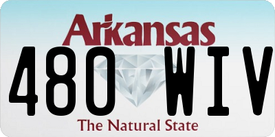 AR license plate 480WIV