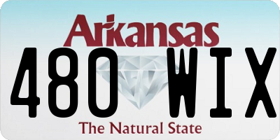 AR license plate 480WIX