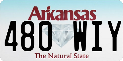 AR license plate 480WIY
