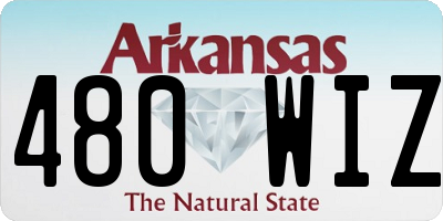 AR license plate 480WIZ