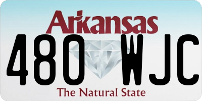 AR license plate 480WJC