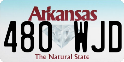 AR license plate 480WJD
