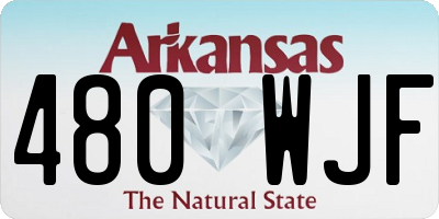 AR license plate 480WJF