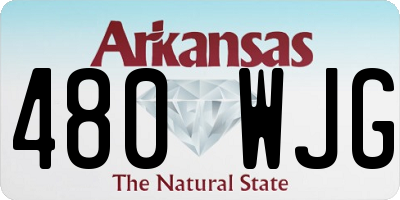 AR license plate 480WJG