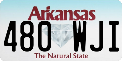 AR license plate 480WJI