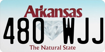 AR license plate 480WJJ