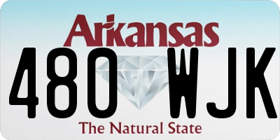 AR license plate 480WJK