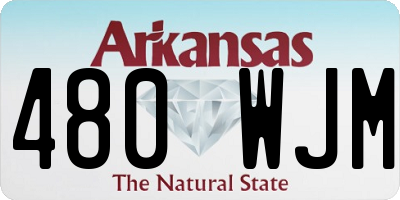 AR license plate 480WJM