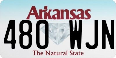 AR license plate 480WJN
