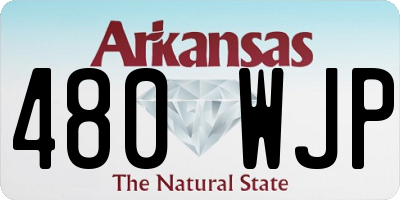 AR license plate 480WJP