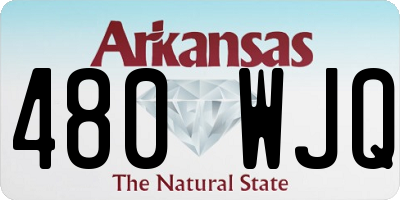 AR license plate 480WJQ