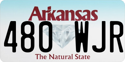 AR license plate 480WJR