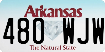 AR license plate 480WJW