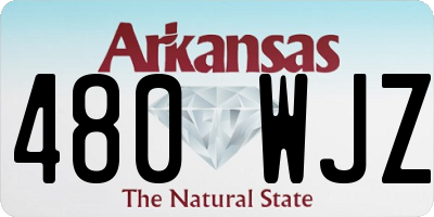 AR license plate 480WJZ