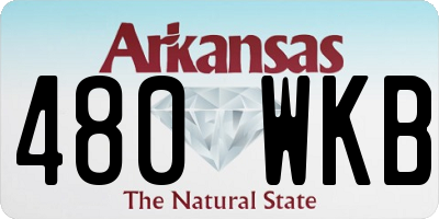 AR license plate 480WKB