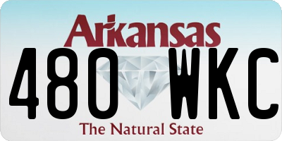 AR license plate 480WKC