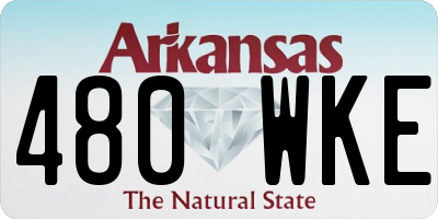 AR license plate 480WKE