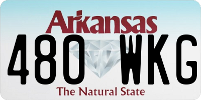 AR license plate 480WKG