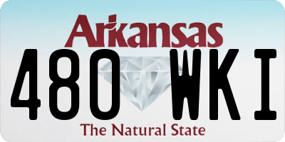 AR license plate 480WKI