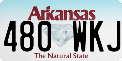 AR license plate 480WKJ