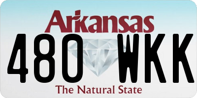 AR license plate 480WKK