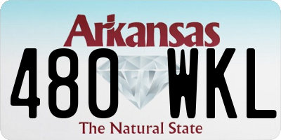 AR license plate 480WKL