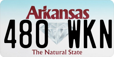 AR license plate 480WKN