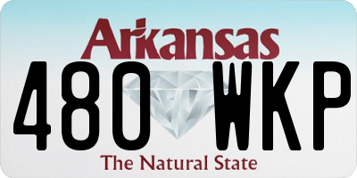 AR license plate 480WKP