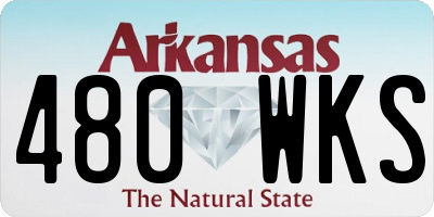 AR license plate 480WKS