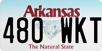 AR license plate 480WKT