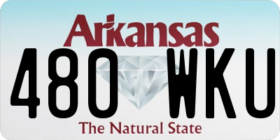 AR license plate 480WKU