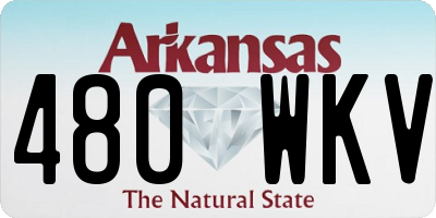 AR license plate 480WKV