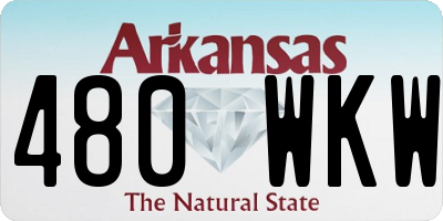 AR license plate 480WKW