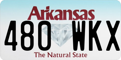 AR license plate 480WKX