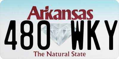 AR license plate 480WKY