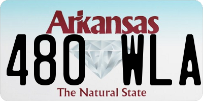 AR license plate 480WLA