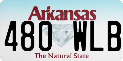 AR license plate 480WLB