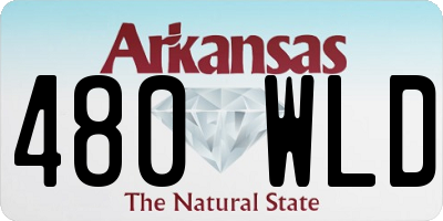 AR license plate 480WLD